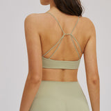 Deep V Front-Twist Fitness Bra