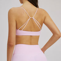 Deep V Front-Twist Fitness Bra