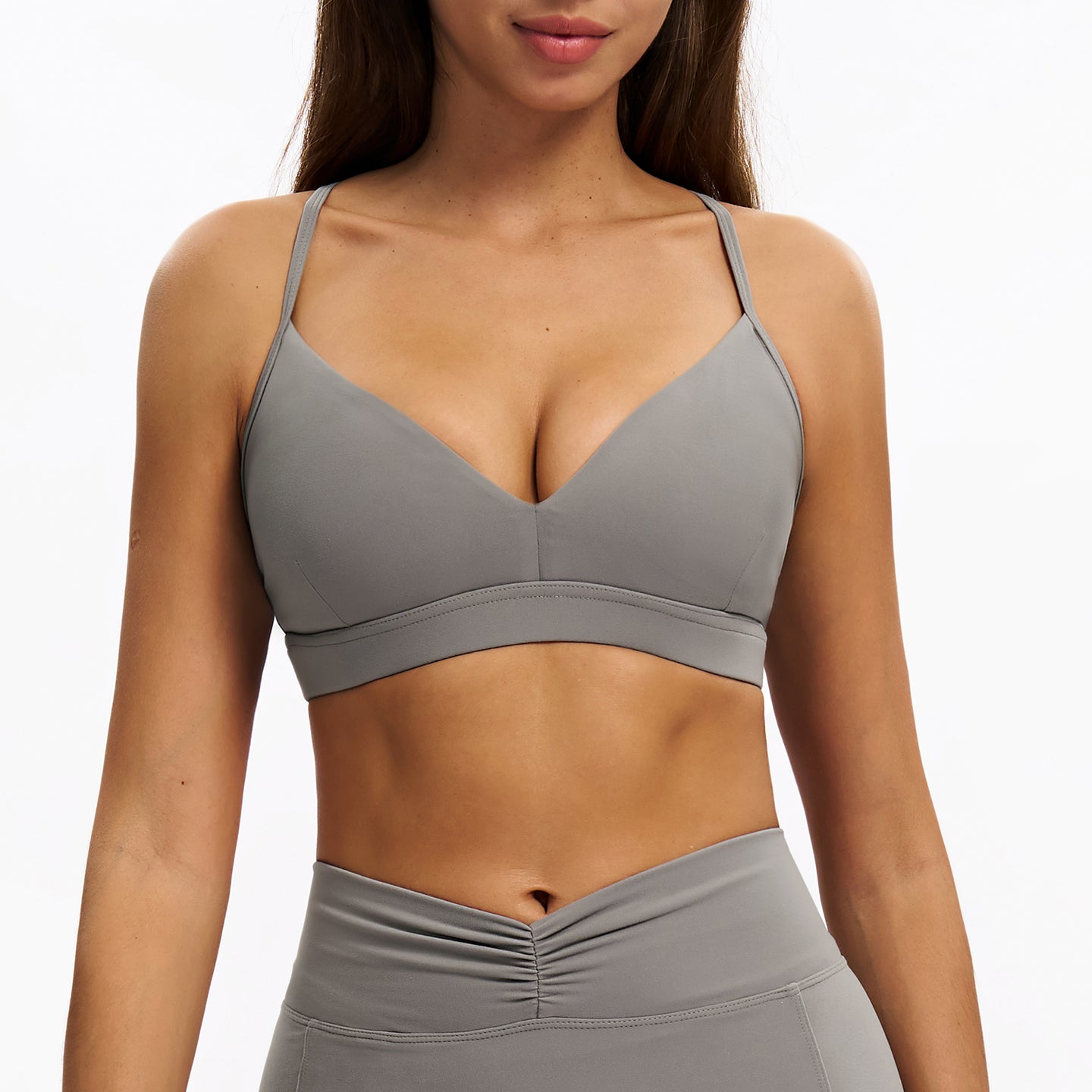 V-Neck Y-Back Sports Bra