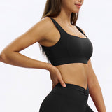 U-Neck Open-Back Sports Bra