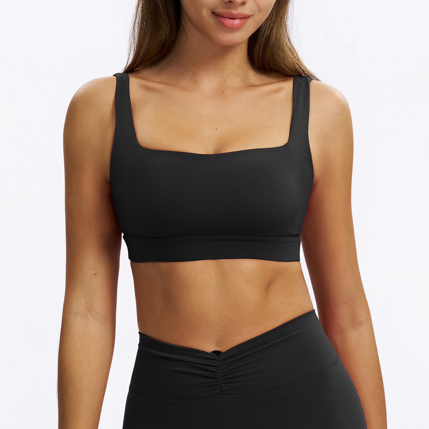 U-Neck Open-Back Sports Bra