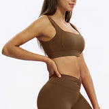 U-Neck Open-Back Sports Bra