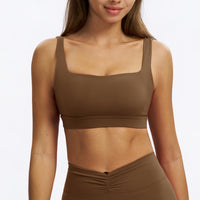 U-Neck Open-Back Sports Bra