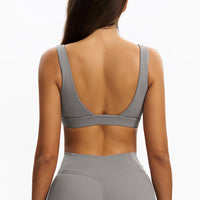 U-Neck Open-Back Sports Bra
