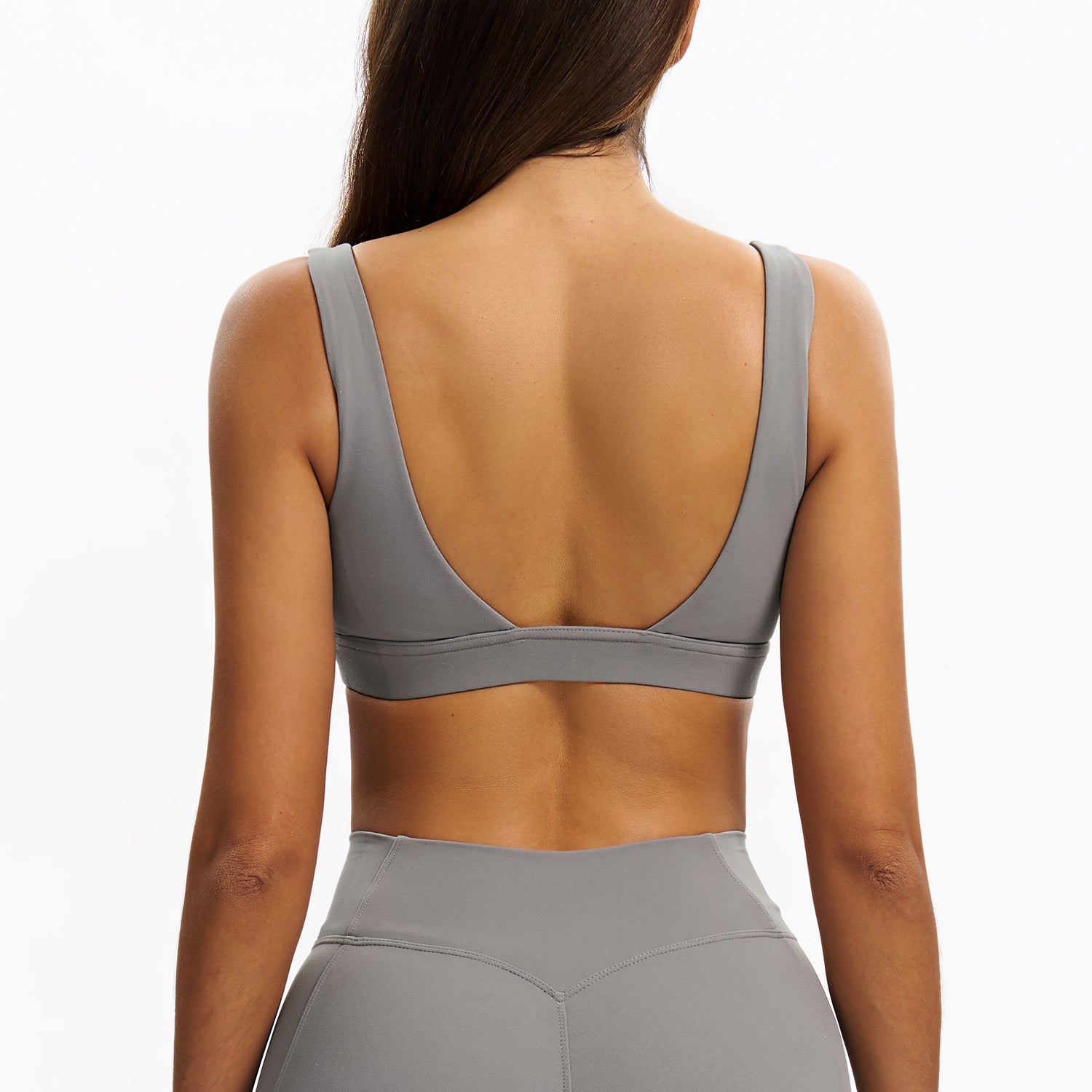 U-Neck Open-Back Sports Bra
