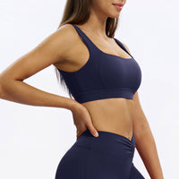 U-Neck Open-Back Sports Bra