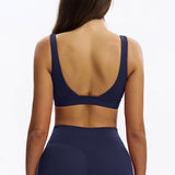 U-Neck Open-Back Sports Bra