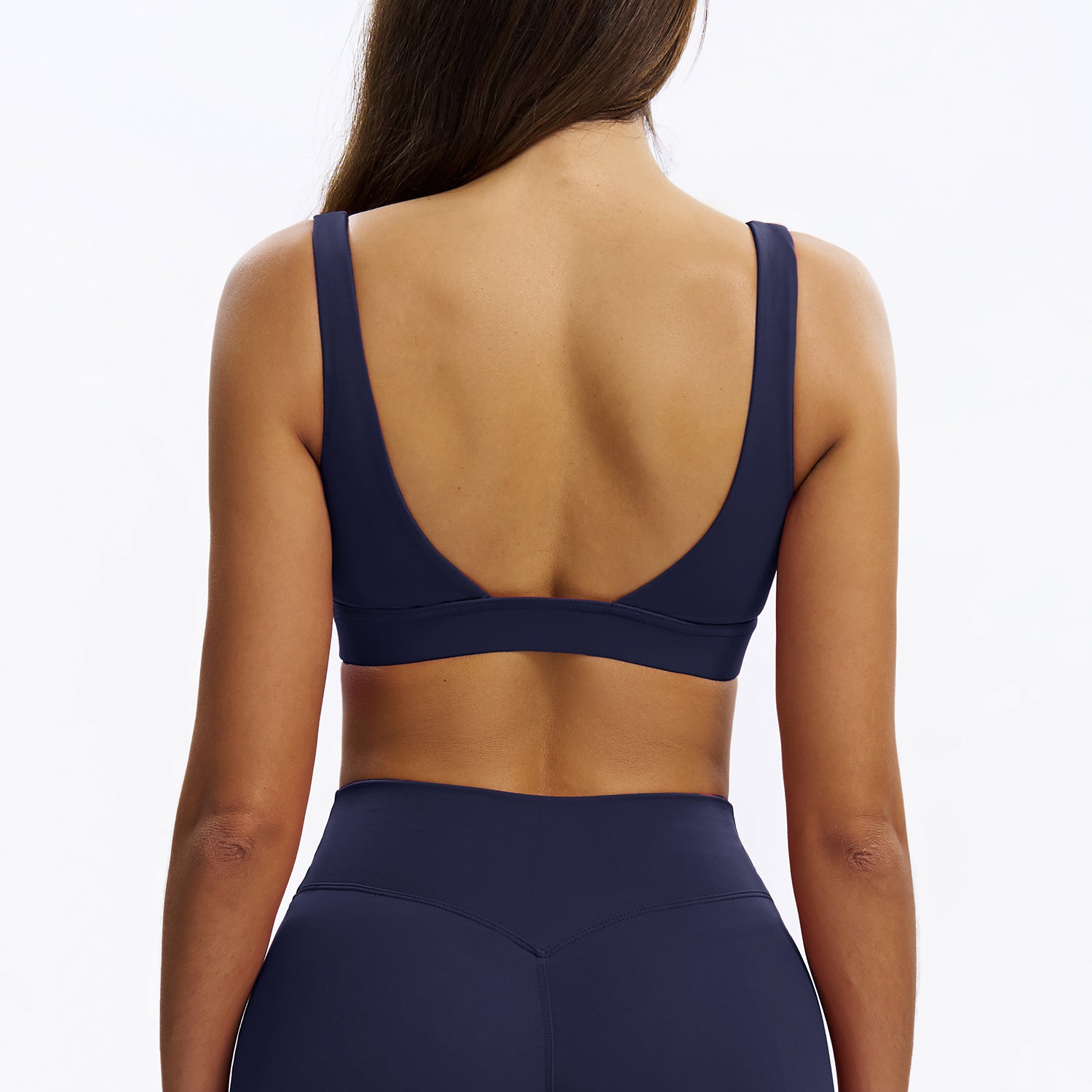 U-Neck Open-Back Sports Bra