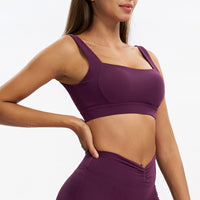 U-Neck Open-Back Sports Bra
