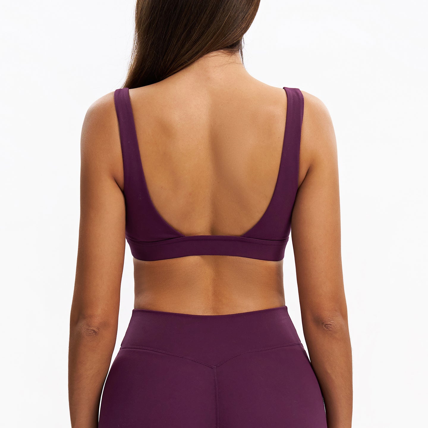 U-Neck Open-Back Sports Bra