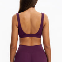 U-Neck Open-Back Sports Bra