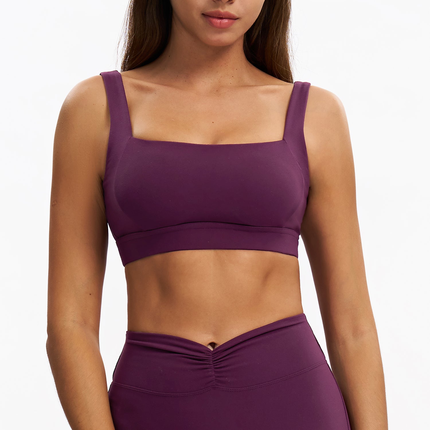 U-Neck Open-Back Sports Bra