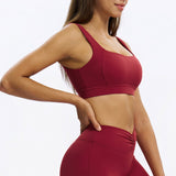 U-Neck Open-Back Sports Bra