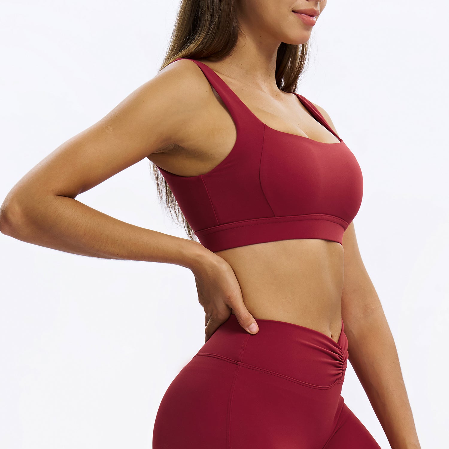 U-Neck Open-Back Sports Bra