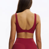 U-Neck Open-Back Sports Bra