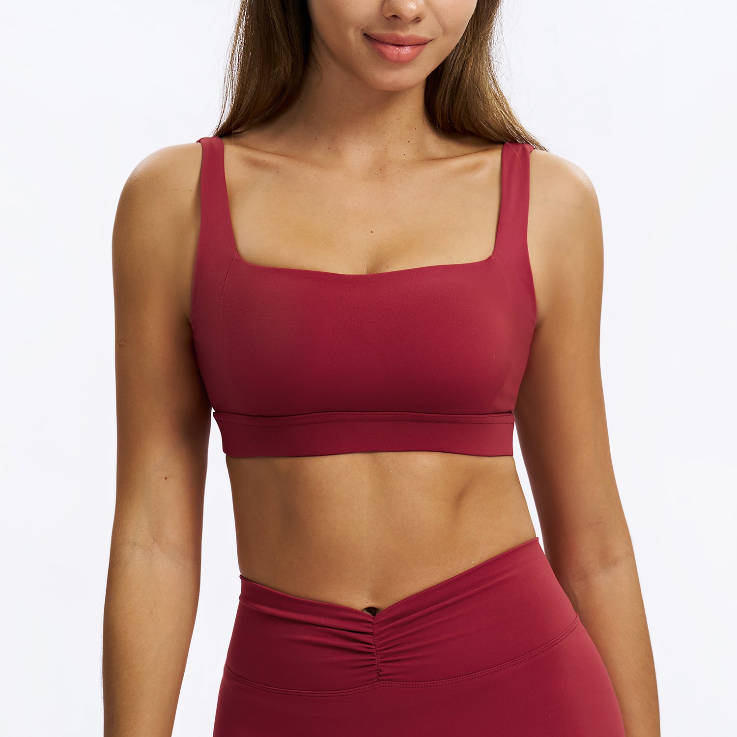 U-Neck Open-Back Sports Bra