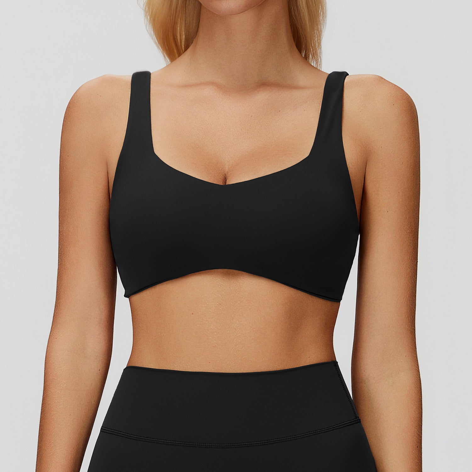 Strappy Cross-Back Sports Bra