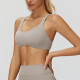 Strappy Cross-Back Sports Bra