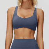Strappy Cross-Back Sports Bra