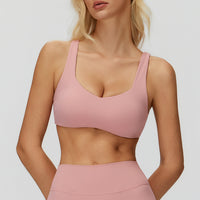Strappy Cross-Back Sports Bra