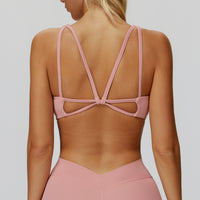 Strappy Cross-Back Sports Bra
