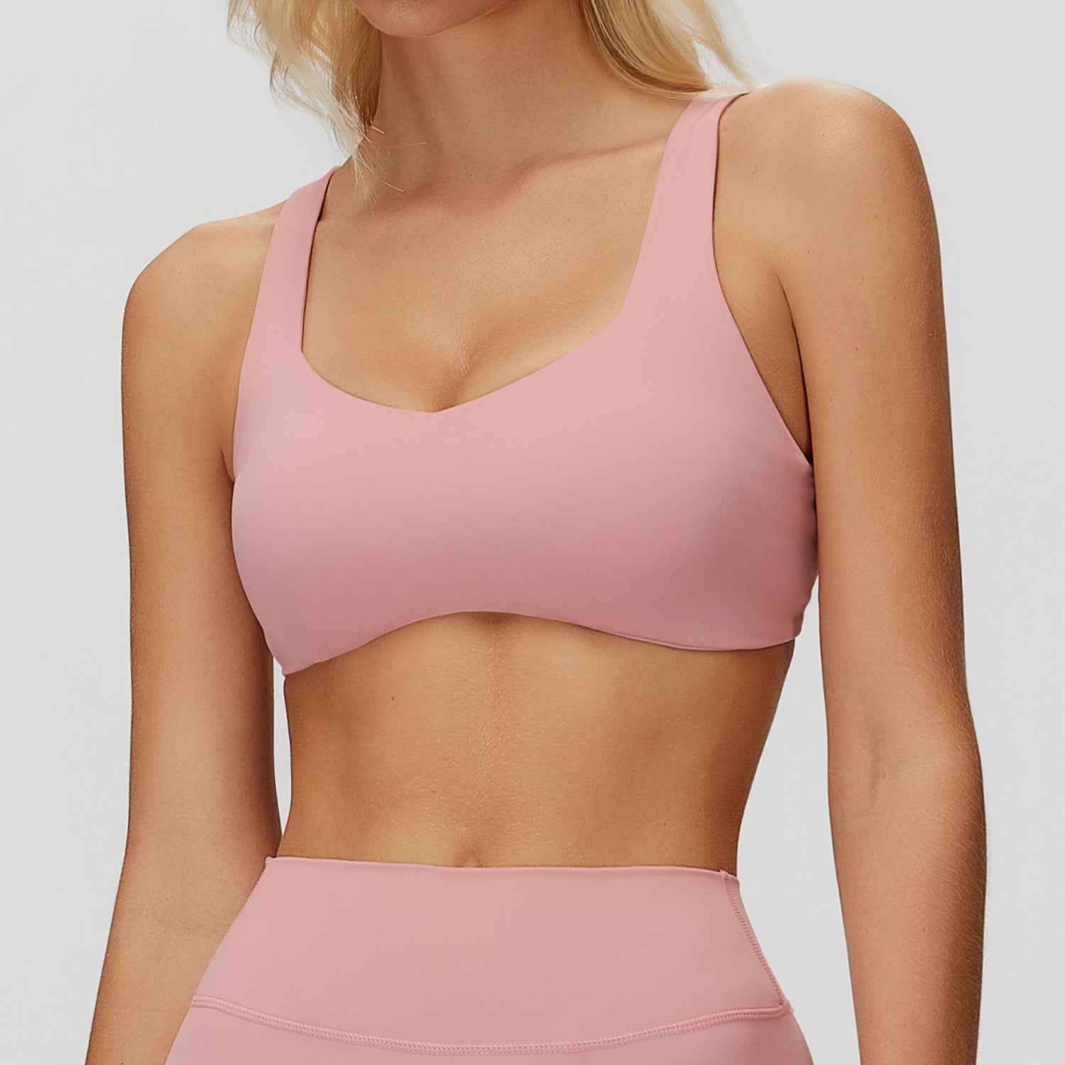 Strappy Cross-Back Sports Bra