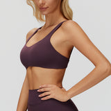 Strappy Cross-Back Sports Bra