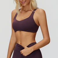 Strappy Cross-Back Sports Bra