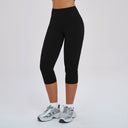 High-Waist Knee-Length Leggings