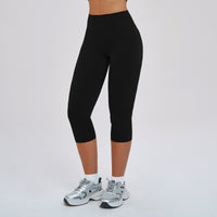 High-Waist Knee-Length Leggings