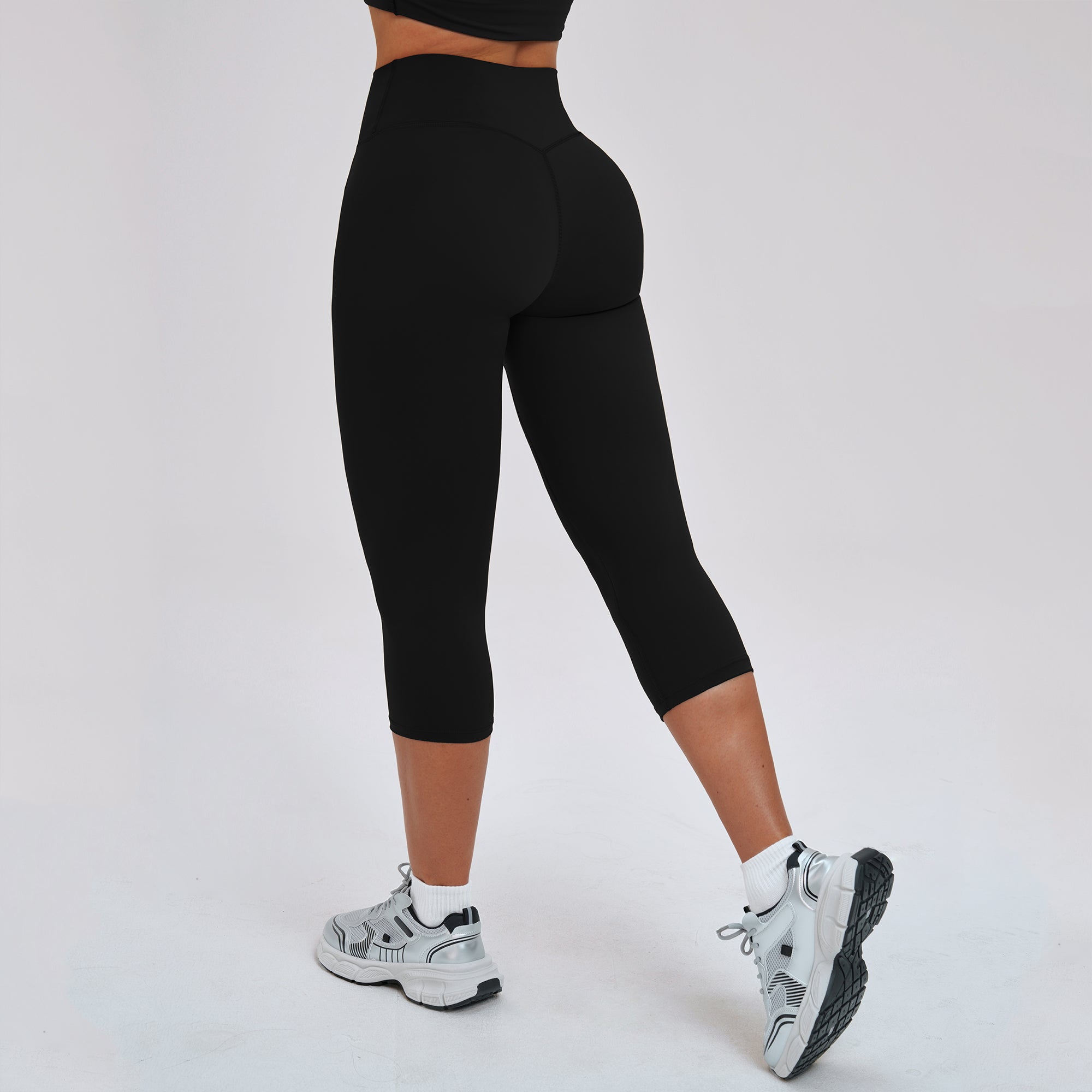 High-Waist Knee-Length Leggings