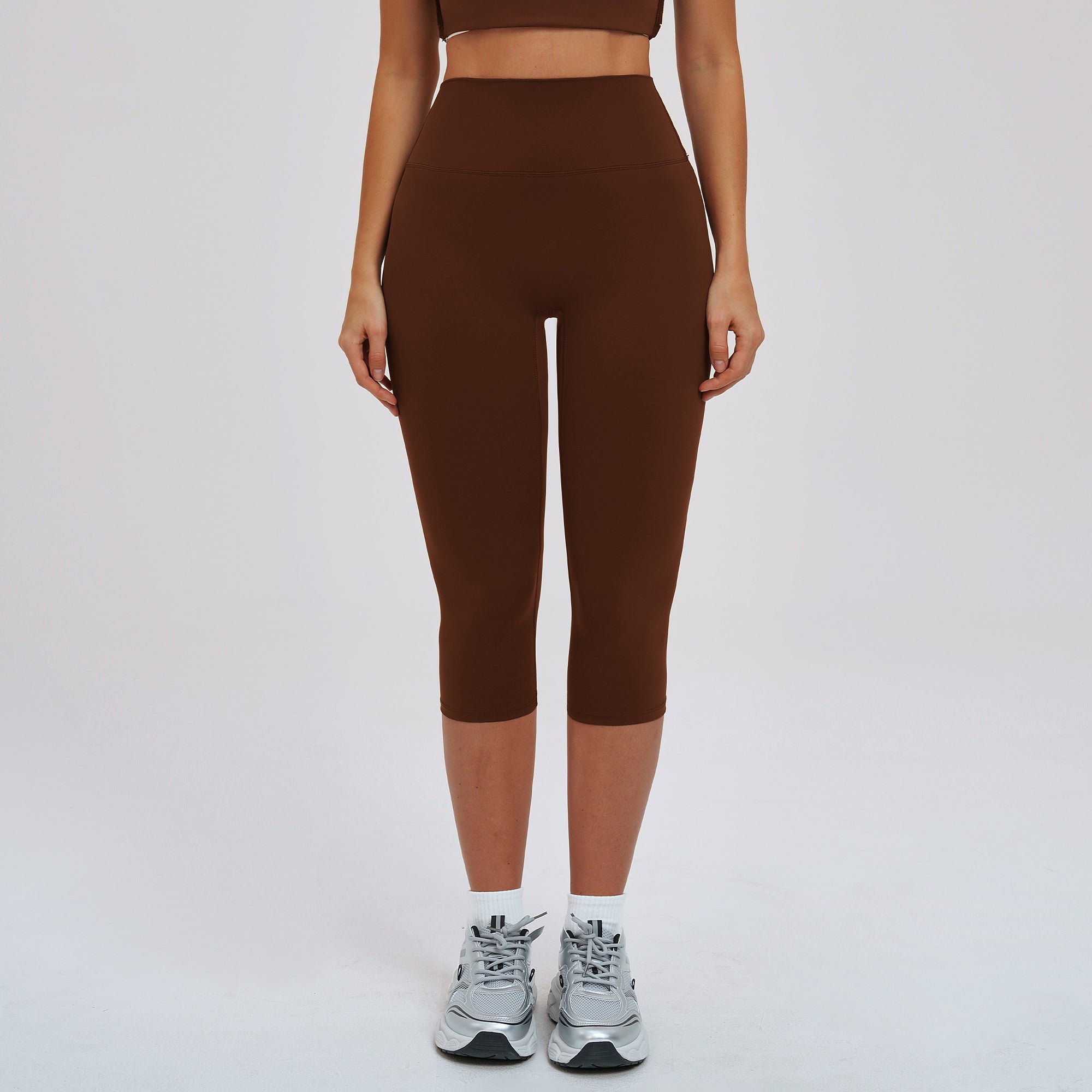 High-Waist Knee-Length Leggings