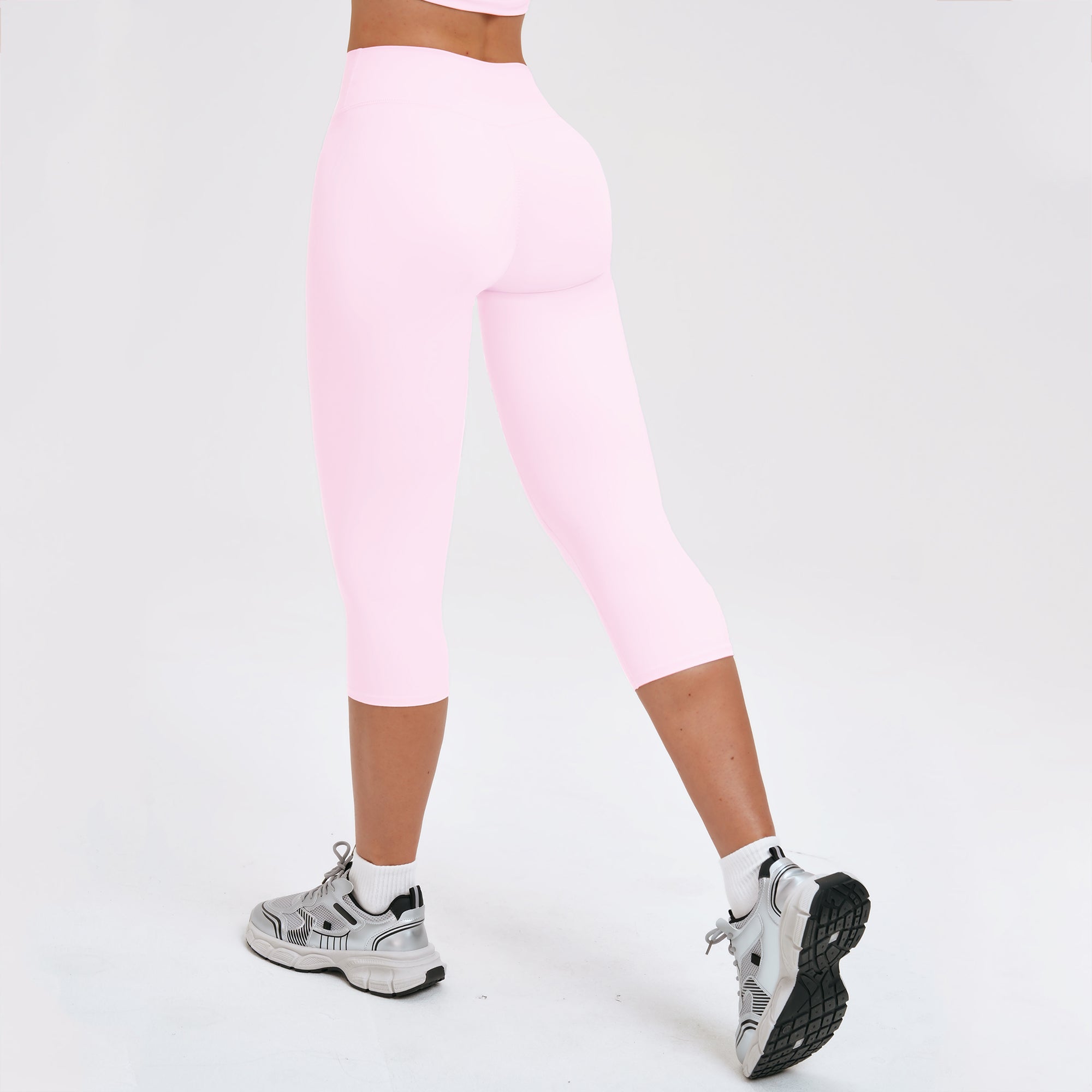 High-Waist Knee-Length Leggings
