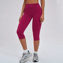 High-Waist Knee-Length Leggings