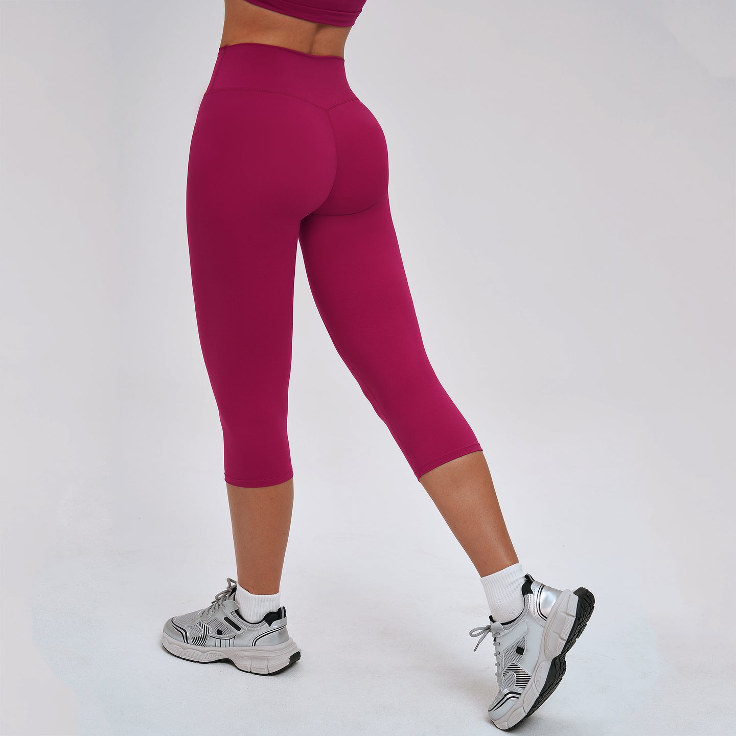 High-Waist Knee-Length Leggings