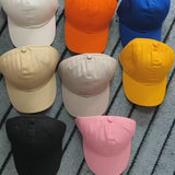Cotton Half-Open Ponytail Sports Cap