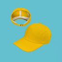 Cotton Half-Open Ponytail Sports Cap