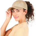 Satin-Lined Ponytail Baseball Cap
