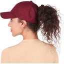 Satin-Lined Ponytail Baseball Cap