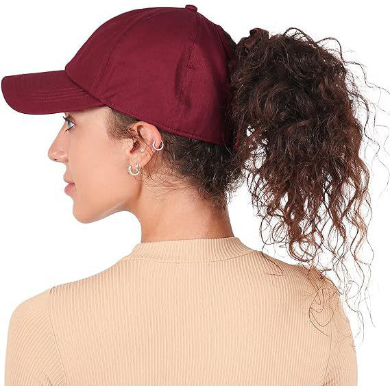 Satin-Lined Ponytail Baseball Cap