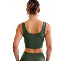 Cargo Style Cropped Sports Tank Top