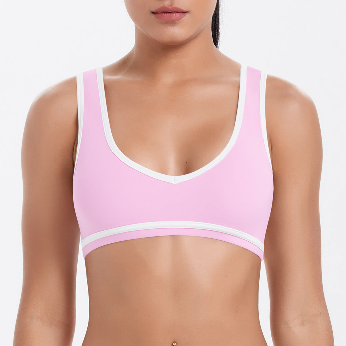 Colorblock Low-Cut Sports Bra