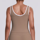 Colorblock Low-Cut Sports Tank
