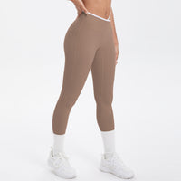 Colorblock V-Waist Cross Sports Leggings