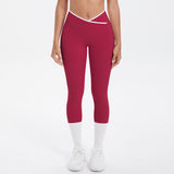 Colorblock V-Waist Cross Sports Leggings