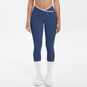 Colorblock V-Waist Cross Sports Leggings