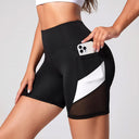 Contrast Mesh Panel Shorts