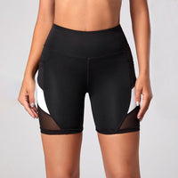 Contrast Mesh Panel Shorts