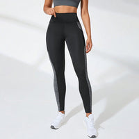 Contrast Panel Fitness Leggings