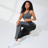 Contrast Panel Fitness Leggings